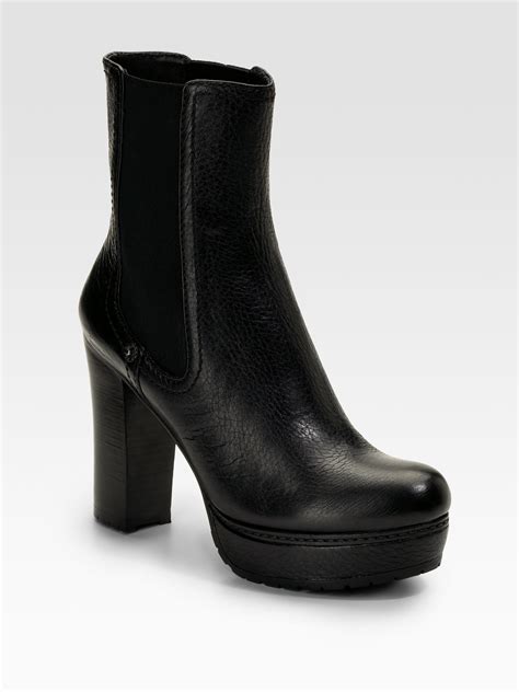 favorite zoom prada leather lug-sole platform booties|best lug sole boots.